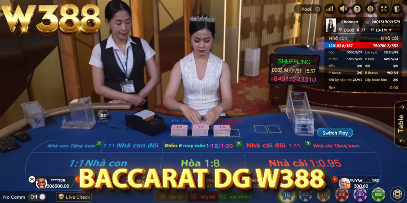 Baccarat DG của W388